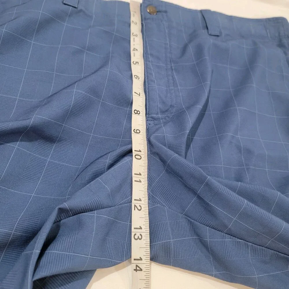 Callaway Mens Golf Shorts‎ Size 38 Blue Windowpane Plaid Dad